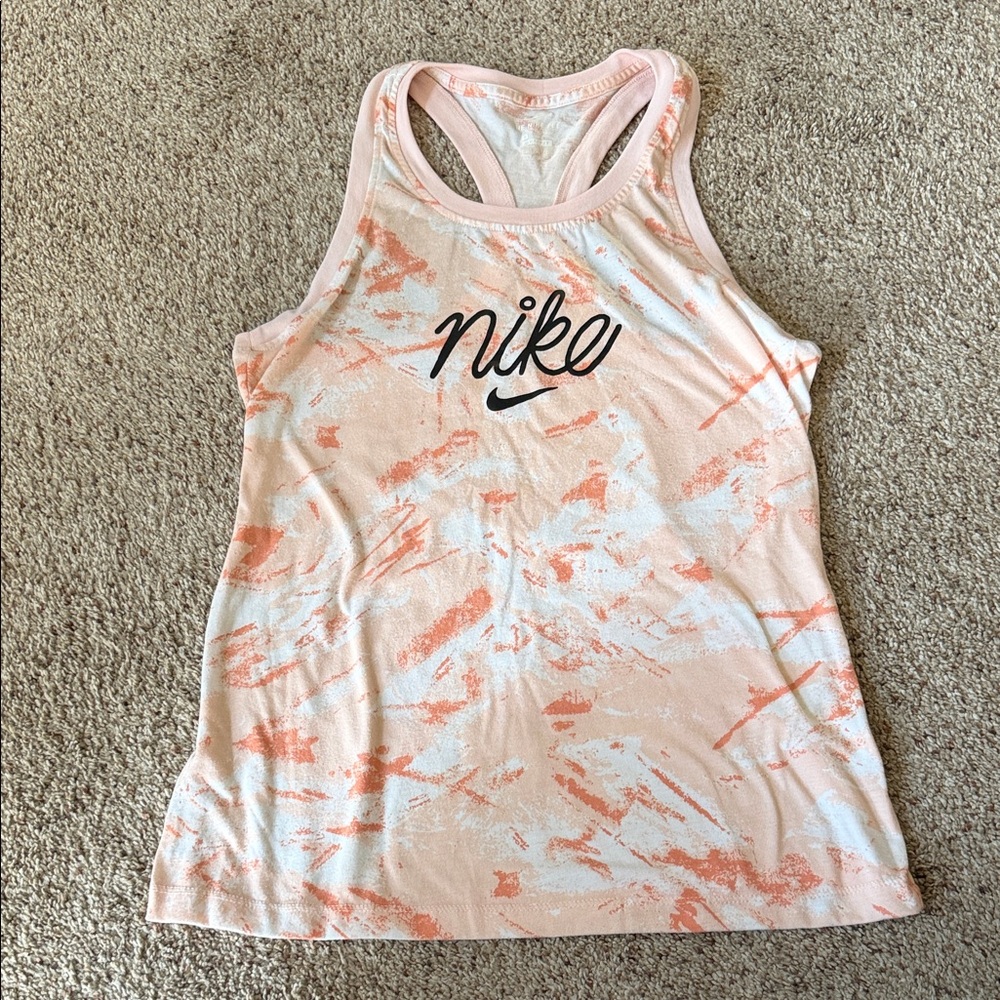 Nike Women's Tie-Dye Peach Tank Top